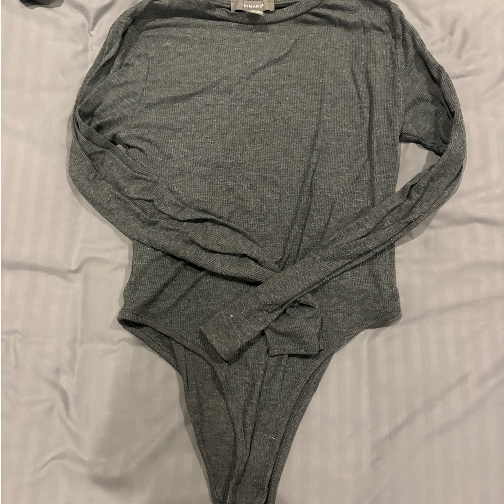 Primark Charcoal Long Sleeve Bodysuit